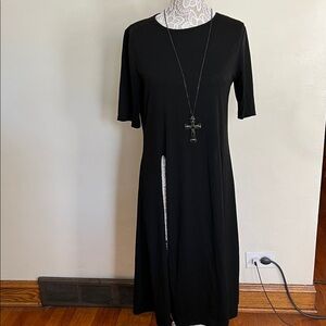 Elegant Black Long Top